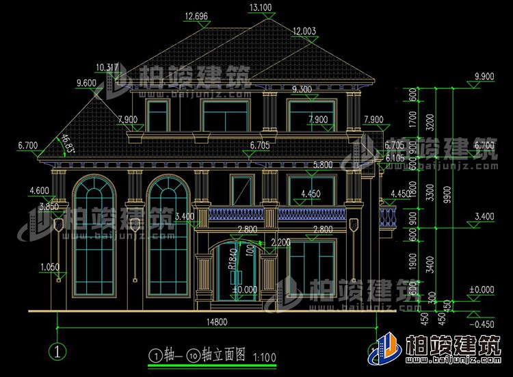 正立面图