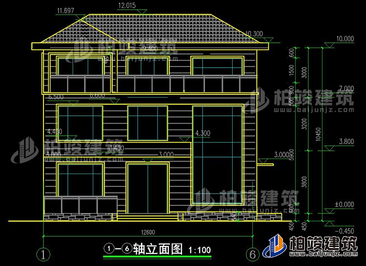 正立面图